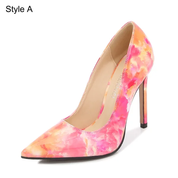 Chic / Beautiful Sky Blue Gradient-Color Prom Pumps 2023 11 cm Stiletto Heels Pointed Toe Pumps High Heels