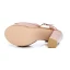 Fashion Brown Street Wear Summer Womens Sandals 2022 Ankle Strap 12 cm Thick Heels Open / Peep Toe Sandals High Heels