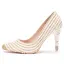Elegante Goud Rhinestone Parel Bruidsschoenen 2023 9 cm Naaldhakken / Stiletto Spitse Neus Huwelijk Pumps Hoge Hakken