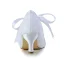 Schlicht Ivory / Creme Satin Spitze Brautschuhe 2021 Schleife 6 cm Stilettos Runde Zeh Hochzeit Pumps Hochhackige