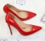 Snygga / Fina Burgundy Kontors OL Pumps 2020 Lackläder 12 cm Stilettklackar Spetsiga Pumps