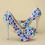 Bling Bling Multi-Couleurs 14 cm Escarpins Perlage Faux Diamant Talons Hauts À Bout Rond Promo Escarpins 2018