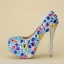 Bling Bling Multi-Couleurs 14 cm Escarpins Perlage Faux Diamant Talons Hauts À Bout Rond Promo Escarpins 2018