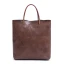 Vintage / Retro Brown Leather Casual Women's Bags Tote Bag Shoulder Bags 2022