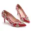 Charmant Zwarte Avond Rhinestone Pumps 2023 Hoge Hakken 7 cm Naaldhakken / Stiletto Spitse Neus Pumps Pumps