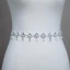 Modern / Fashion White Wedding Sash 2020 Satin Metal Handmade  Beading Crystal Rhinestone Evening Party Prom Accessories