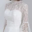 Modern / Fashion White Floor-Length / Long Wedding 2018 A-Line / Princess Tulle High Neck Puffy Lace-up Beach Wedding Dresses