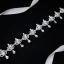 Modern / Fashion White Wedding Sash 2020 Satin Metal Handmade  Beading Crystal Rhinestone Evening Party Prom Accessories