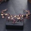 Classic Elegant Purple Bridal Jewelry 2017 Metal Beading Crystal Rhinestone Headpieces Prom Accessories