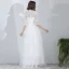Modern / Fashion White Floor-Length / Long Wedding 2018 A-Line / Princess Tulle High Neck Puffy Lace-up Beach Wedding Dresses
