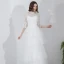 Modern / Fashion White Floor-Length / Long Wedding 2018 A-Line / Princess Tulle High Neck Puffy Lace-up Beach Wedding Dresses