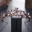 Classic Elegant Purple Bridal Jewelry 2017 Metal Beading Crystal Rhinestone Headpieces Prom Accessories
