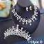 Fine 2017 Rød Sølv Krystall Rhinestone Metall Tiara Brudesmykker