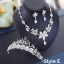 Fine 2017 Rød Sølv Krystall Rhinestone Metall Tiara Brudesmykker