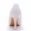Charming White Crystal Wedding Shoes 2023 Pearl 9 cm Stiletto Heels Pointed Toe Wedding Pumps High Heels
