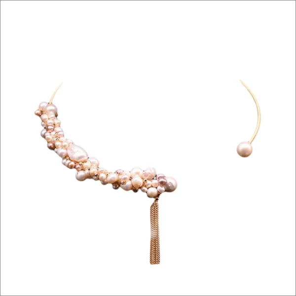 Fashion Gold Pearl Evening Party Necklaces Accessories 2024