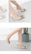Fine Svart Rhinestone Aften Pumps 2022 9 cm Stiletthæler Spisse Pumps Høyhælte
