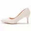 Elegant Pearl Beige Wedding Shoes 2023 7 cm Stiletto Heels Pointed Toe Wedding Pumps High Heels