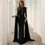 Chic / Beautiful White Trumpet / Mermaid Evening Dresses 2022 Scoop Neck Long Sleeve Sweep Train Evening Party Formal Dresses