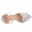 Charmant Multi-Couleurs Faux Diamant Cristal Chaussure De Mariée 2023 Bride Cheville 9 cm Talons Aiguilles À Bout Pointu Mariage Sandales Talons Hauts