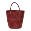 Vintage / Retro Leather Casual Black Tote Bag Shoulder Bags 2022 Women's Bags