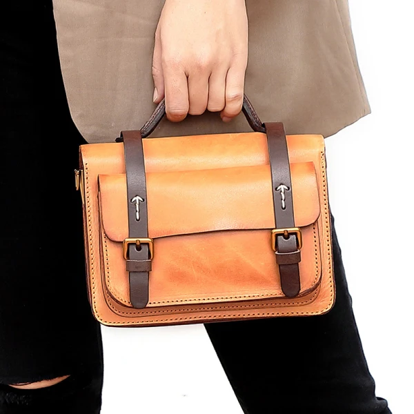 Vintage / Originale Vert Cuir Vêtement de rue Sacs Pour Femmes 2022 Sac fourre-tout Sacs à bandoulière