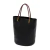 Vintage / Retro Leather Casual Black Tote Bag Shoulder Bags 2022 Women's Bags