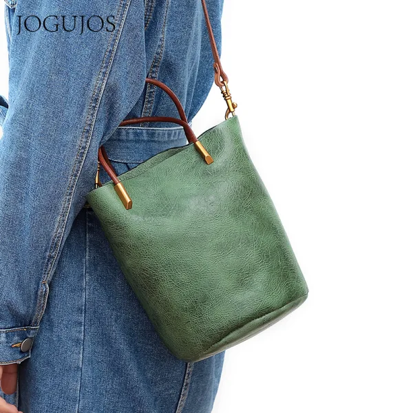 Vintage / Retro Casual Brown Leather Tote Bag Shoulder Bags Women's Bags 2022