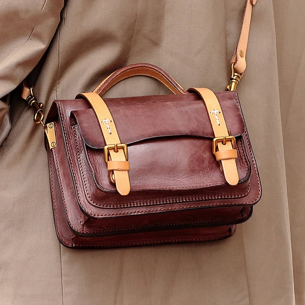 Vintage / Originale Vert Cuir Vêtement de rue Sacs Pour Femmes 2022 Sac fourre-tout Sacs à bandoulière