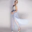 Sexy Bleu Ciel Transparentes Robe De Soirée 2018 Princesse Titulaire Sans Manches Glitter Étoile Tulle Perlage Perle Faux Diamant Longueur Cheville Volants Dos Nu Robe De Ceremonie