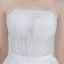 Modern / Fashion White Asymmetrical Wedding 2018 A-Line / Princess Tulle Lace-up Crystal Strapless Beach Wedding Dresses