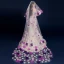 Fée Des Fleurs Violet Chapel Train Mariage Dos Nu Tulle Voile De Mariée 2018