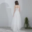 Modern / Fashion White Asymmetrical Wedding 2018 A-Line / Princess Tulle Lace-up Crystal Strapless Beach Wedding Dresses