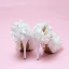 Luxury / Gorgeous White Wedding Appliques Beading Wedding Shoes 2018