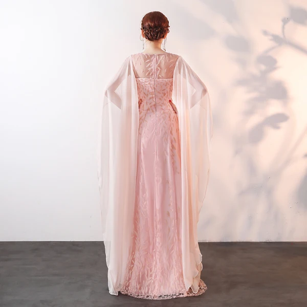 Chic / Beautiful Pearl Pink Floor-Length / Long 2018 Evening Dresses A-Line / Princess U-Neck Tulle Beading Pearl Sequins Evening Party Formal Dresses