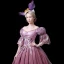 Vintage / Retro Medieval Candy Pink Ball Gown Prom Dresses 2021 V-Neck 1/2 Sleeves 3D Lace Appliques Handmade  Embroidered Flower Lace Satin Cosplay Court Train Prom Formal Dresses