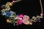Fint Multi-Färger Rhinestone Blomma Bal Örhängen Halsband 2023 Legering