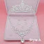 Fine Brudesmykker 2017 Sølv Krystall Rhinestone Metall Tiara Øredobber Halskjede