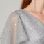 Scintillantes Bling Bling Gris Robe De Soirée 2020 Princesse Longue Manches Courtes V-Cou Étoile Glitter Paillettes Cocktail Soirée Robe De Ceremonie