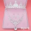 Fine Brudesmykker 2017 Sølv Krystall Rhinestone Metall Tiara Øredobber Halskjede