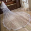 Romantic White Royal Train Wedding Tulle Star Appliques Wedding Veils 2018