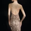 Modern / Fashion Champagne Short Party Dresses 2018 A-Line / Princess Spaghetti Straps Sparkly Backless Beading Sequins Cocktail Party Formal Dresses