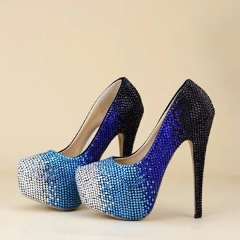 Modern Fashion Multi Colors Dating Beading Crystal Womens Shoes 2018