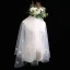 Fée Des Fleurs Blanche Courte Voile De Mariée Appliques Fleur Chiffon Mariage Accessorize 2019