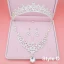 Fine Brudesmykker 2017 Sølv Krystall Rhinestone Metall Tiara Øredobber Halskjede
