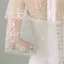 Elegant 2017 1 m Ivory Appliques Lace Tulle Wedding Veils