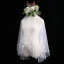 Fée Des Fleurs Blanche Courte Voile De Mariée Appliques Fleur Chiffon Mariage Accessorize 2019