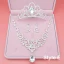Fine Brudesmykker 2017 Sølv Krystall Rhinestone Metall Tiara Øredobber Halskjede