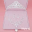 Fine Brudesmykker 2017 Sølv Krystall Rhinestone Metall Tiara Øredobber Halskjede