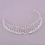 Enkel Hvit Rhinestone Bryllup Tiara Har Tilbehor Legering 2022